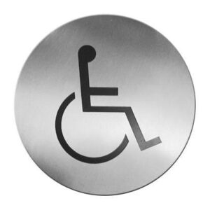 Tabliczka informacyjna samoprzylepna - miejsce przystosowane dla niepełnosprawnych -0
