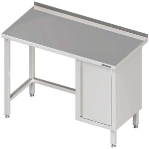 Stół przyścienny z szafką (P),bez półki 800x600x850 mm-0
