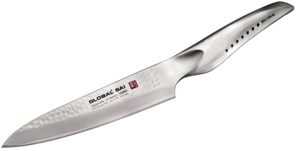 Komplet 4 noży w białym bloku Global SAI GKB-52CW-SAI4001-78801