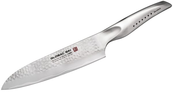 Komplet 4 noży Global SAI w czerwonym bloku GKB-52CR-SAI4001-78811