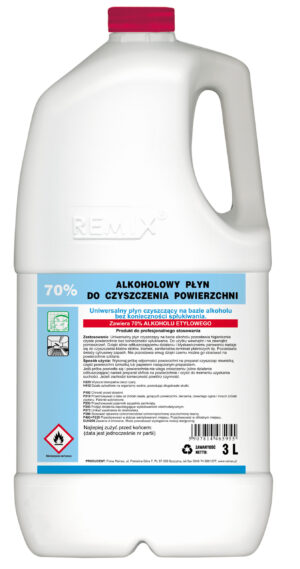 REMIX APDD - alkoholowy 70% płyn do dezynfekcji powierzchni poj. 3 l.-0